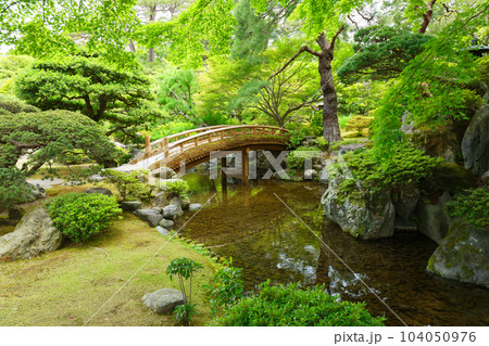 京都御所　御内庭・錦台　若葉に新緑 104050976