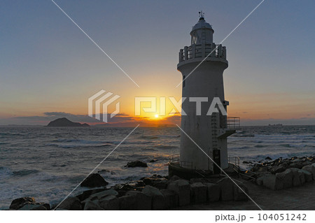 【伊良湖岬灯台 (夕刻)】 愛知県田原市伊良湖町古山 【伊良湖岬灯台 (夕刻)】 愛知県田原市伊良湖町古山 104051242
