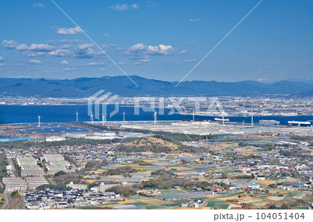 【蔵王山展望台からの風景】 愛知県田原市浦町蔵王 104051404