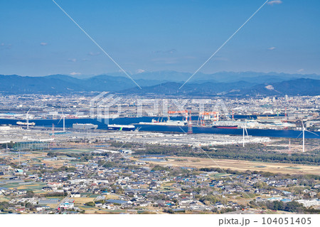 【蔵王山展望台からの風景】 愛知県田原市浦町蔵王 104051405