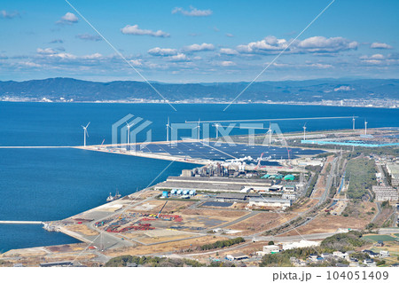 【蔵王山展望台からの風景】 愛知県田原市浦町蔵王 104051409