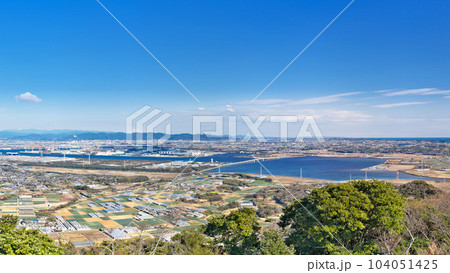 【蔵王山展望台からの風景】 (高解像度版) 愛知県田原市浦町蔵王 104051425