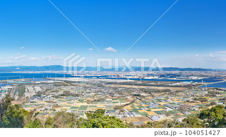 【蔵王山展望台からの風景】 (高解像度版) 愛知県田原市浦町蔵王 104051427