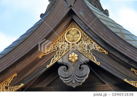 寺院の屋根　(野田市 西岸寺) 104051636