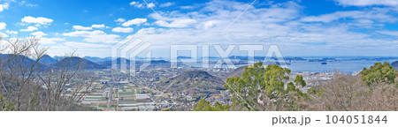 【白峰展望台からの風景】 (高解像度版) 香川県坂出市高屋町 104051844