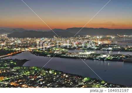 【屋島展望台からの風景 (夜景)】 香川県高松市屋島東町 屋島山上 104052197