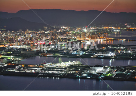 【屋島展望台からの風景 (夜景)】 香川県高松市屋島東町 屋島山上 104052198