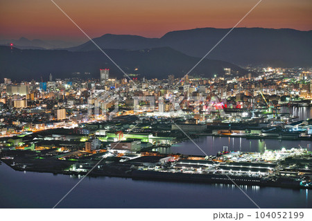 【屋島展望台からの風景 (夜景)】 香川県高松市屋島東町 屋島山上 104052199