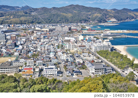 【洲本城跡からの風景】 兵庫県洲本市小路谷 【洲本城跡からの風景】 兵庫県洲本市小路谷 104053978