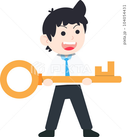 SD Business Man Isolated icons People Cartoon Character Flat illustration Png #21 104054431