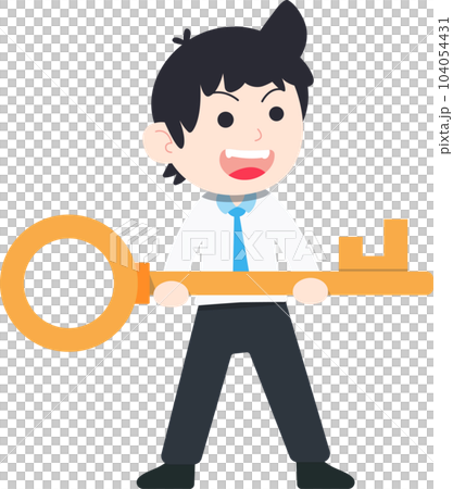 SD Business Man Isolated icons People Cartoon Character Flat illustration Png #21 104054431