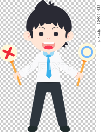 SD Business Man Isolated icons People Cartoon Character Flat illustration Png #22 104054432