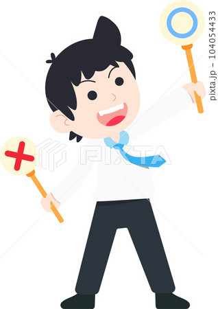 SD Business Man Isolated icons People Cartoon Character Flat illustration Png #23 104054433