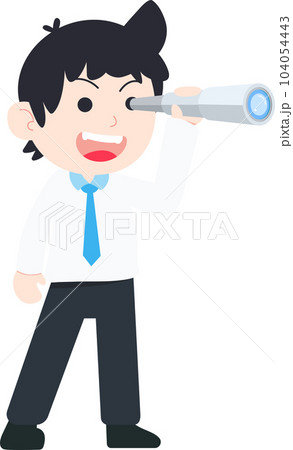SD Business Man Isolated icons People Cartoon Character Flat illustration Png #32 104054443