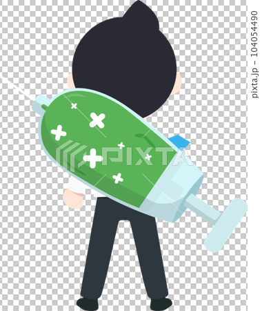SD Business Man Isolated icons People Cartoon Character Flat illustration Png #74 104054490