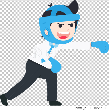 SD Business Man Isolated icons People Cartoon Character Flat illustration Png #80 104054497