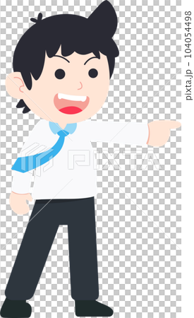 SD Business Man Isolated icons People Cartoon Character Flat illustration Png #81 104054498