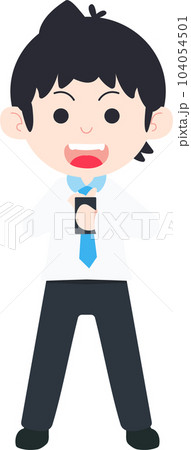 SD Business Man Isolated icons People Cartoon Character Flat illustration Png #84 104054501
