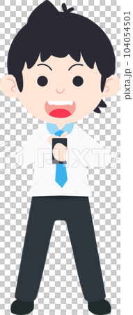 SD Business Man Isolated icons People Cartoon Character Flat illustration Png #84 104054501