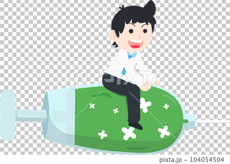 SD Business Man Isolated icons People Cartoon Character Flat illustration Png #87 104054504