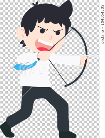 SD Business Man Isolated icons People Cartoon Character Flat illustration Png #9 104054505