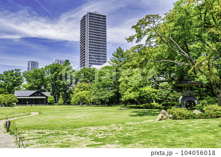 東京都　旧岩崎邸庭園　庭園風景　国の重要文化財 104056018