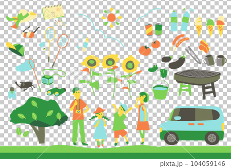 家族で夏のお出かけ 家族で夏のお出かけ 104059146