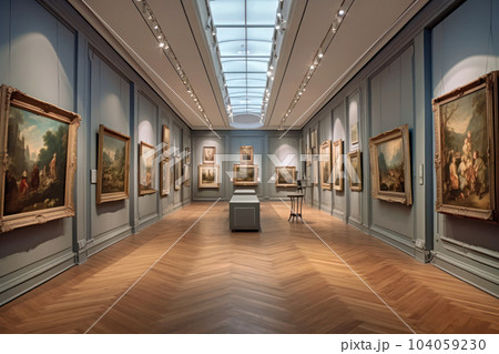 美術館の展示会場 美術館の展示会場 104059230
