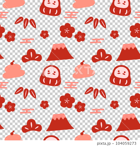 New Year seamless pattern red New Year seamless pattern red 104059273