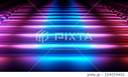 Neon stripes for advertising, banners, flyers, future concept, night light Neon stripes for advertising, banners, flyers, future concept, night light 104059402