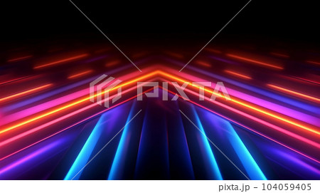 Neon stripes for advertising, banners, flyers, future concept, night light Neon stripes for advertising, banners, flyers, future concept, night light 104059405