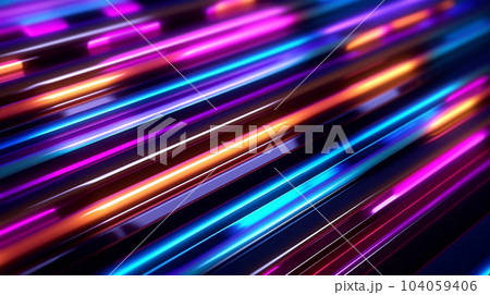 Neon stripes for advertising, banners, flyers, future concept, night light Neon stripes for advertising, banners, flyers, future concept, night light 104059406