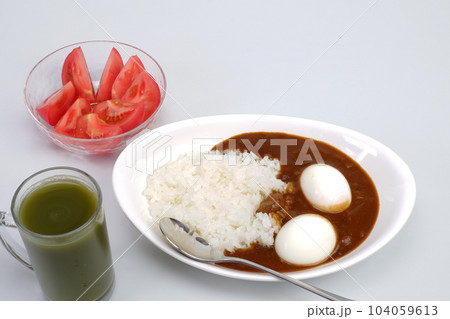 青汁とたまごカレーライス（3） 104059613