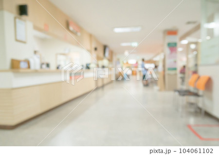 Abstract blur hospital clinic medical interior background 104061102