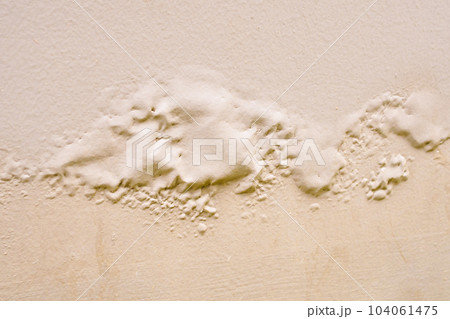 Brown wall damp damaged with peeling paint Brown wall damp damaged with peeling paint 104061475