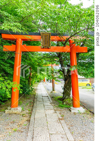 京都市左京区の竹中稲荷神社 鳥居 京都市左京区の竹中稲荷神社 鳥居 104062096