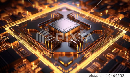 circuit board with processor Central Processing Unit of the computer 104062324