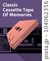 classic cassette tape of memories poster vintage layout 104062356