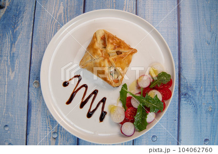 Salmon and goat cheese puff pastry recipe Salmon and goat cheese puff pastry recipe 104062760