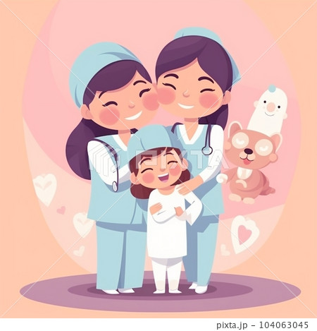 Cartoon International Nurses Day Cartoon International Nurses Day 104063045