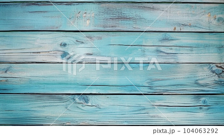 木の厚板、水色のテクスチャー背景と背景写真、パステルブルー板、ブルー板の壁 104063292