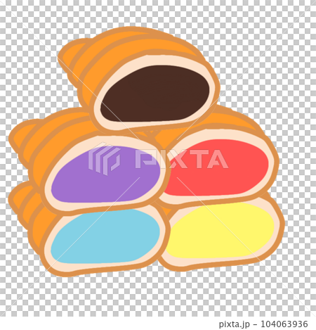 mini croissants 104063936