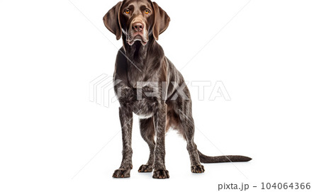 Portrait of a cute dog, isolated on a white background, animal welfare, concept for a veterinary clinic Portrait of a cute dog, isolated on a white background, animal welfare, concept for a veterinary clinic 104064366