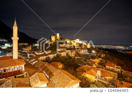 Inner courtyard of Kruja castle in Albania 104066465