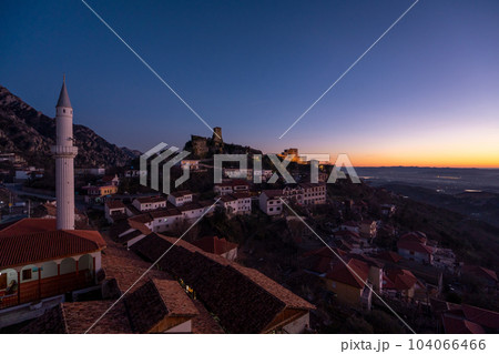 Inner courtyard of Kruja castle in Albania 104066466