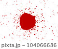 赤い飛沫　塗料　飛散 104066686