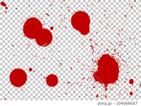 赤い飛沫 塗料 飛散 赤い飛沫 塗料 飛散 104066687
