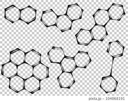 Chemical formula frame parts (ink painting) Chemical formula frame parts (ink painting) 104068191