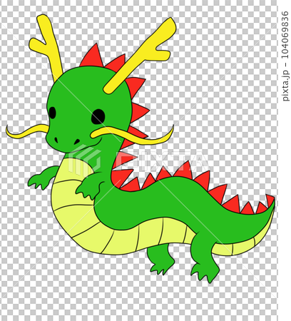 辰、龍のイラストのイラスト素材 [104069836] - PIXTA