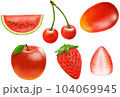 赤い果物 フルーツ くだもの 104069945